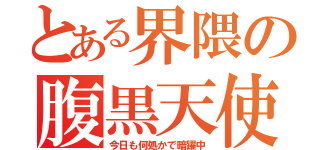 とある界隈の腹黒天使（今日も何処かで暗躍中）