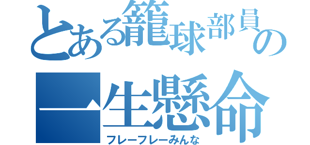 とある籠球部員の一生懸命（フレーフレーみんな）