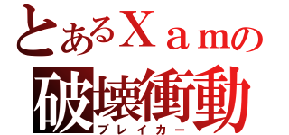 とあるＸａｍの破壊衝動（ブレイカー）