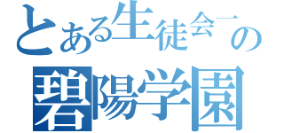 とある生徒会一存の碧陽学園議事録（）