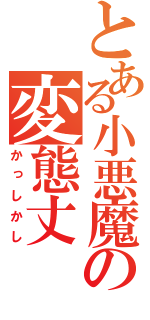 とある小悪魔の変態丈（かっしかし）