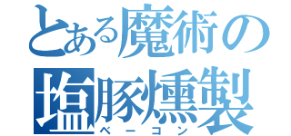 とある魔術の塩豚燻製（ベーコン）