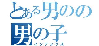 とある男のの男の子（インデックス）