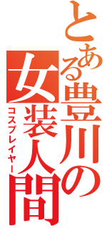 とある豊川の女装人間（コスプレイヤー）