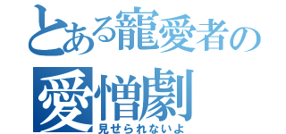 とある寵愛者の愛憎劇（見せられないよ）