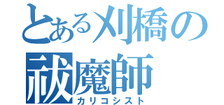 とある刈橋の祓魔師（カリコシスト）