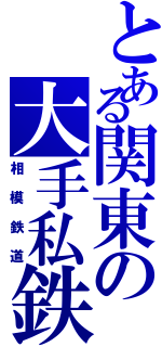 とある関東の大手私鉄（相模鉄道）