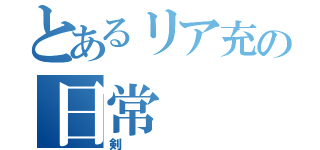 とあるリア充の日常（剣）