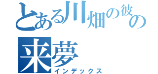 とある川畑の彼女のの来夢（インデックス）