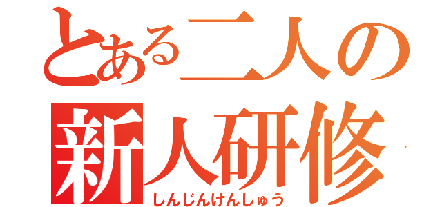 とある二人の新人研修（しんじんけんしゅう）