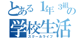 とある１年３組の学校生活（スクールライフ）