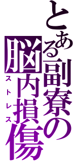 とある副寮の脳内損傷（ストレス）