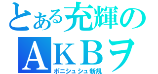 とある充輝のＡＫＢヲタ（ポニシュシュ新規）