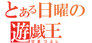 とある日曜の遊戯王（ひまつぶし）