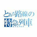 とある路線の特急列車（エクスプレス）