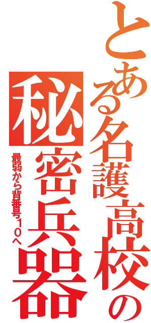 とある名護高校の秘密兵器（最弱から背番号１０へ）