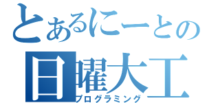 とあるにーとの日曜大工（プログラミング）