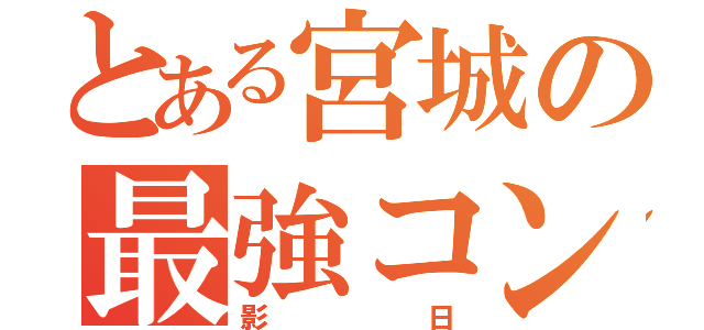 とある宮城の最強コンビ（影日）