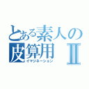 とある素人の皮算用Ⅱ（イマジネーション）