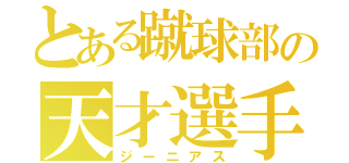 とある蹴球部の天才選手（ジーニアス）