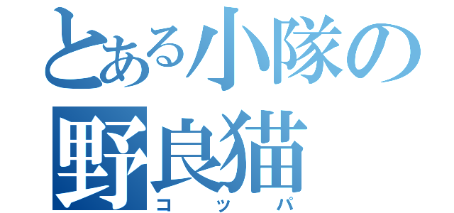 とある小隊の野良猫（コッパ）