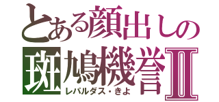 とある顔出しの斑鳩機誉Ⅱ（レパルダス・きよ）