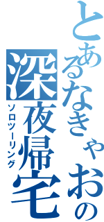 とあるなきゃおの深夜帰宅（ソロツーリング）