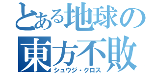 とある地球の東方不敗（シュウジ・クロス）