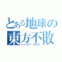 とある地球の東方不敗（シュウジ・クロス）