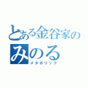 とある金谷家のみのる（メタボリック）