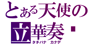 とある天使の立華奏醬（タチバナ カナデ）