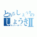 とあるしょうきのしょうきⅡ（ちぇりーぼーい）