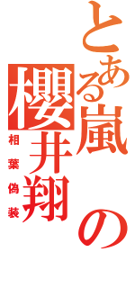 とある嵐の櫻井翔（相葉偽装）