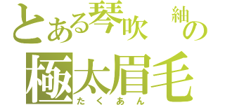 とある琴吹　紬の極太眉毛（たくあん）