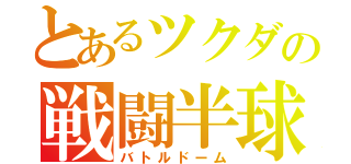 とあるツクダの戦闘半球（バトルドーム）