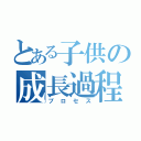 とある子供の成長過程（プロセス）