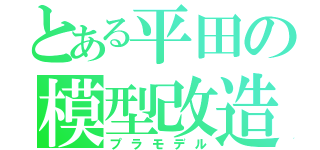 とある平田の模型改造（プラモデル）