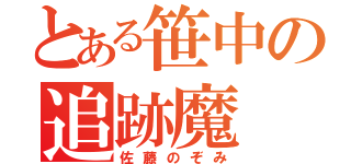 とある笹中の追跡魔（佐藤のぞみ）