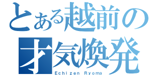 とある越前の才気煥発（Ｅｃｈｉｚｅｎ Ｒｙｏｍａ）