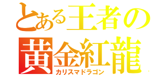 とある王者の黄金紅龍（カリスマドラゴン）