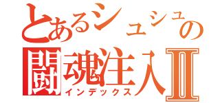 とあるシュシュの闘魂注入Ⅱ（インデックス）