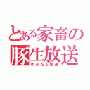 とある家畜の豚生放送（ゆかたん放送）