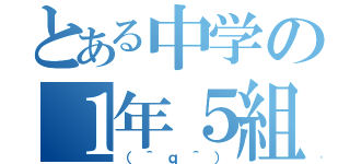 とある中学の１年５組（（＾ｑ＾））