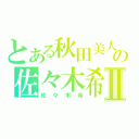 とある秋田美人の佐々木希Ⅱ（佐々木希）