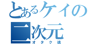 とあるケイの二次元（オタク魂）