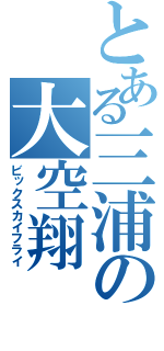 とある三浦の大空翔（ビックスカイフライ）