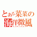 とある菜菜の海洋微風（インデックス）