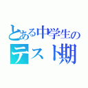 とある中学生のテスト期間（）