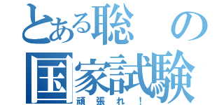 とある聡の国家試験（頑張れ！）