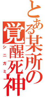 とある某所の覚醒死神Ｒ（シニガミ）